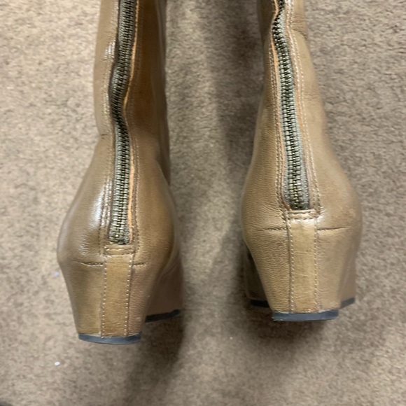 Crown Vintage taupe leather boots sz 8 - Picture 5 of 8